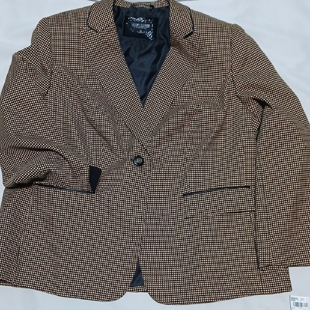 John Meyer Collection Classic Checkered Blazer